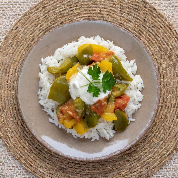 Vegetarische paprikastoof